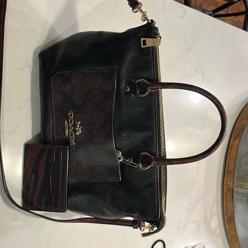 Coach bag and card holder